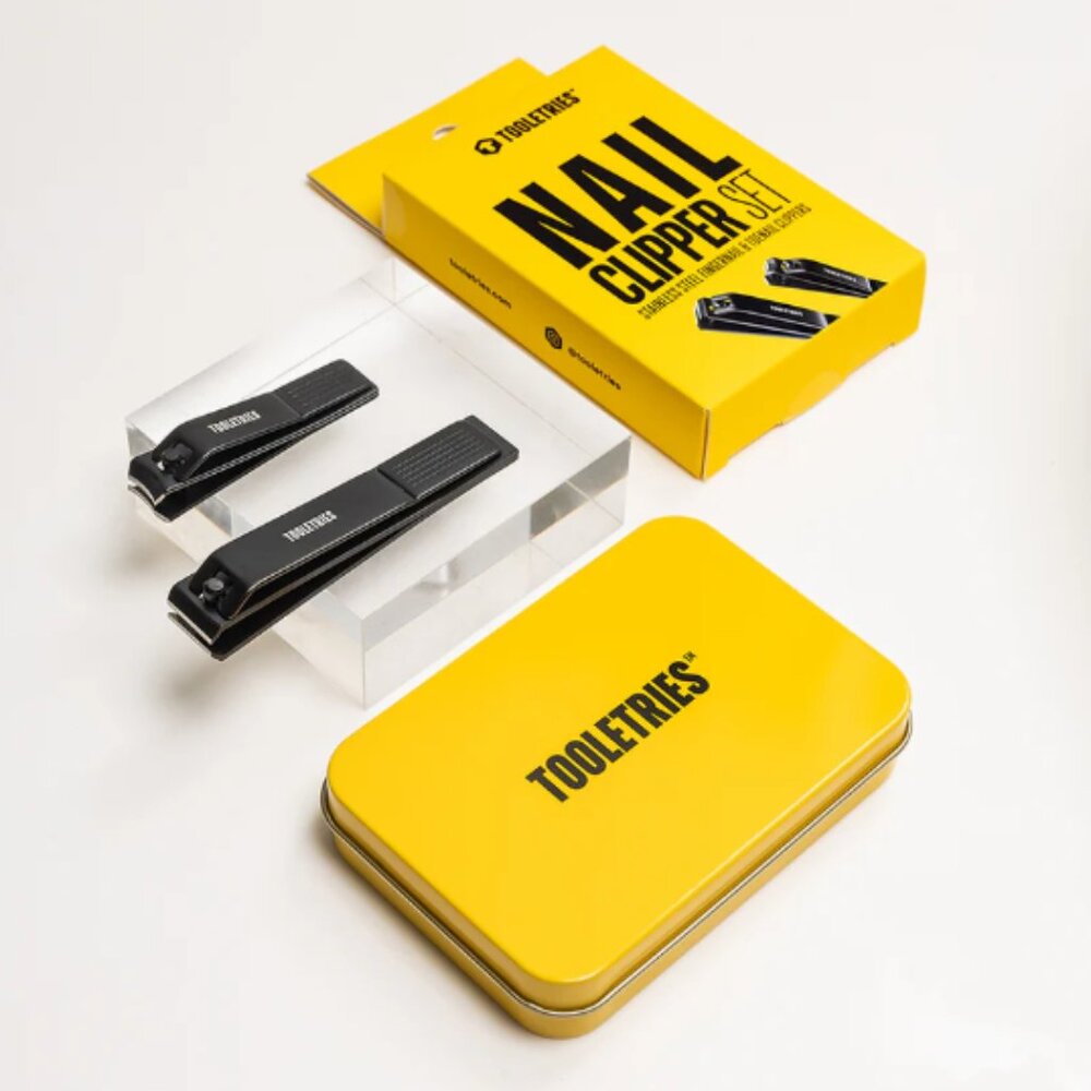 🔥3/$30 NIB Tooletries Nail Clippers Set Stainless Steel Retail Price $14.99
